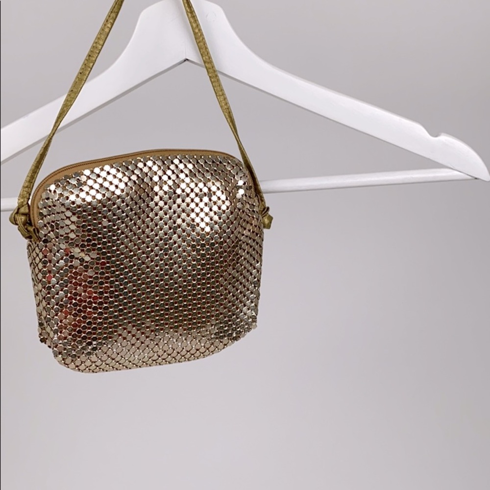 Gold sequin bag